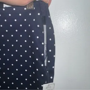 Old Navy women’s business casual stretchy Blue & White Polka Dot Pants size 8 🆕 thumbnail 11
