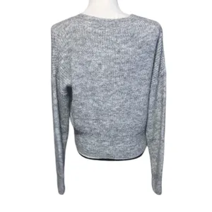 Petal & Pup Captivate Tie Hem Sweater Gray Cozy thumbnail 7