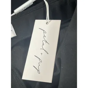 Petal & Pup Hallie Pants Black Wide Leg Slit Hem Pull On Stretch Pants 4 NWT thumbnail 7
