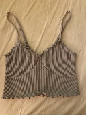 Aerie seamless rib corset bra top thumbnail 6