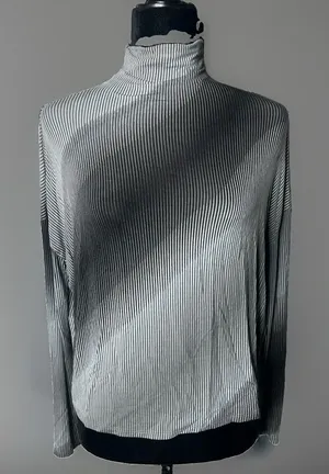 Babaton long‎ sleeve Turtleneck Top XS Black,grey. thumbnail 1