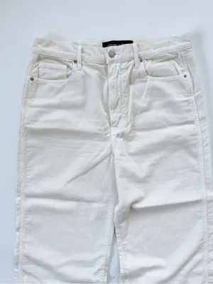 Veronica Beard Taylor High Waist Crop Wide Leg Corduroy Pants size 32 thumbnail 3