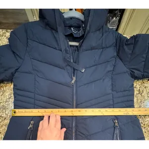 Lauren Ralph Lauren Hooded Puffer Jacket Navy Blue Size Small thumbnail 15