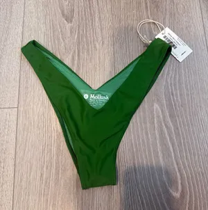 NWT Mollusk Surf Shop California Green Cheeky Venus swimsuit bikini bottom Large thumbnail 1