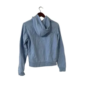 Frankie’s Bikinis Aiden Embroidered Blue Hoodie Sweatshirt Pullover thumbnail 7