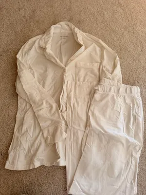 Amazon White Long PJ Set thumbnail 1