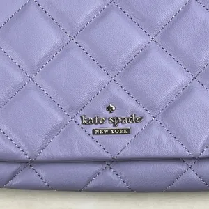 Kate Spade Emerson Place Vivenna Quilted Leather Crossbody Bag Lavender PWRU4229 thumbnail 2