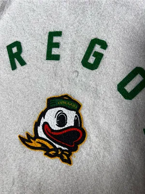 Oregon Sweatshirt Three Square by Royce Apparel Oregon Ducks Mascot Terrycloth L thumbnail 4