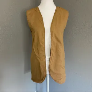 Vintage boho Vest Southwest Aztec Western Fall Vest Reversible Hippie S/M thumbnail 9
