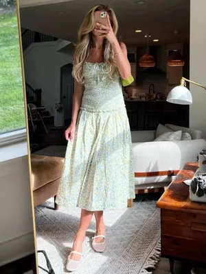 Free People Lavender Daze Days Midi Smocked Dress thumbnail 12
