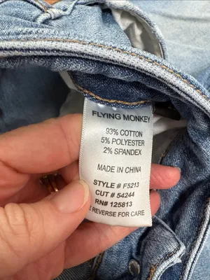 Vervet Flying Monkey Light Blue Distressed Straight Leg Jeans Size 29 thumbnail 3
