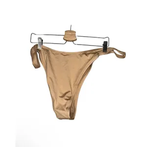 Skims Swim Micro Tanga Bikini Bottom Womens Sz 4X Tan Nylon Stretch Beach Swim thumbnail 2