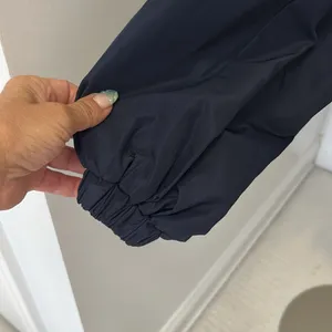 Zara Basic Navy Shirtail Windbreaker Jacket thumbnail 6
