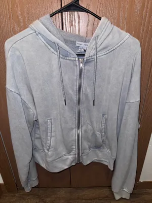 cropped zip up jacket Gray Size L thumbnail 1