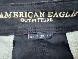 American Eagle Navy Super Stretch X Kick Boot Pants thumbnail 4