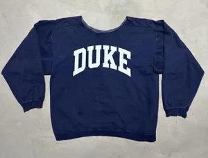Vintage Duke Blue Devils Sweatshirt SZ XL Blue NCAA Basketball Champion USA thumbnail 1