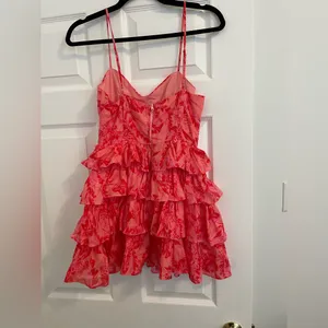 Olivaceous Vibrant Pink Floral Dress thumbnail 4
