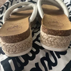 Vince Camuto White Braided Crossover Slide Mules thumbnail 3