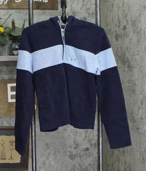 SO Womens French Terry Full Zip Hoodie Jacket 166f508f274345 Navy Blue L thumbnail 1