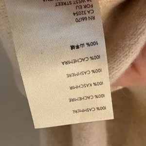 Free People Cashmere Oatmeal Cropped Turtleneck Sweater Boxy Fit‎ Size Small thumbnail 8