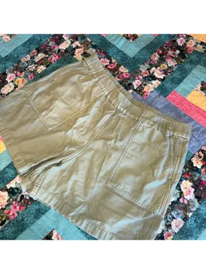 J.Crew $65 Women's L Olive Green Casual Comfort Stretch Summer Camp Shorts thumbnail 4