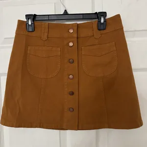 Y2K New Madewell Garment-Dyed Patch cute Pocket‎ Skirt /6/ GOLDEN PECAN OLDSTOCK thumbnail 4