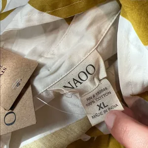 NWT Naoo‎ ivory and mustard dress size xl thumbnail 8