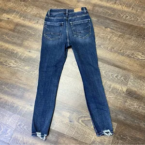 BKE Buckle Billie Slim Fit High Rise Ankle Skinny Jeans Womens 25x27 Distressed thumbnail 7