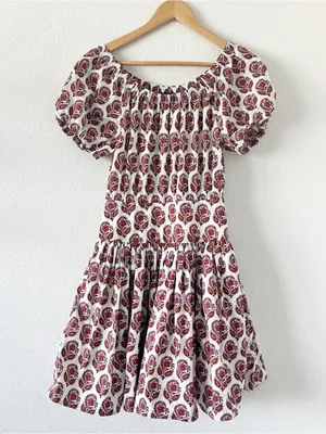 J.Crew Bouquet Block Print Cotton Poplin Cottagecore Vacation Floral Mini Dress thumbnail 2
