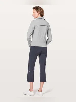 Lululemon Gather Up Jacket Heathered Power Grey Sea Salt Full Zip Athletic Yoga thumbnail 3