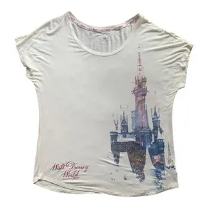 Walt disney world shirt womans large castle 2017 exclusive cream color thumbnail 1