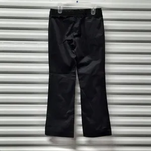 Old Navy Women Pants Size 6 Black Straight Leg Casual Cotton Stretch Slacks thumbnail 2