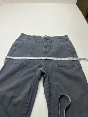 Faherty Womens Size‎ 29 Grey Gray Straight Leg Pockets Cargo Pant WBS2223 FLAW thumbnail 9