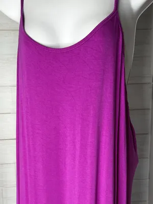 Fabletics Womens Magenta Halter Maxi Dress Size XXL thumbnail 3