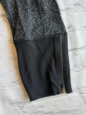 Lululemon Rebel Runner Crop Leggings Zip Leg Wide Waist Size 12 Black Running thumbnail 7
