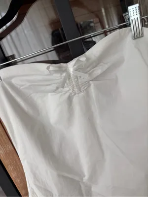NWT Peppermayo Lucille Mini Dress strapless White bride engagement bow thumbnail 6