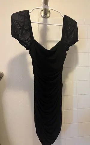 Princess Polly Mini Dress Black 4 thumbnail 1