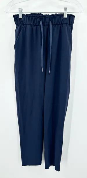 Lululemon Women's On The Fly‎ Pant Navy Blue Size 4 thumbnail 1