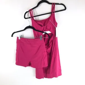 Halara Everyday Cloudful Double Straps Twisted 2-Piece Dress-Flipped Pink S thumbnail 5