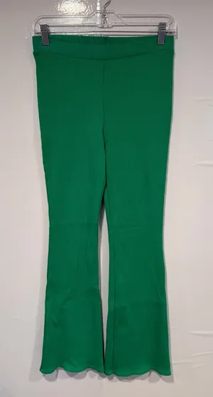 Bright‎ Green Altar’d State Ribbed Flare Pants thumbnail 1