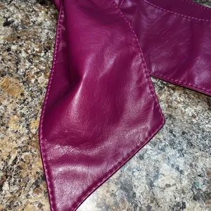 Magenta, vintage leather belt no stretch length 41.5 thumbnail 3