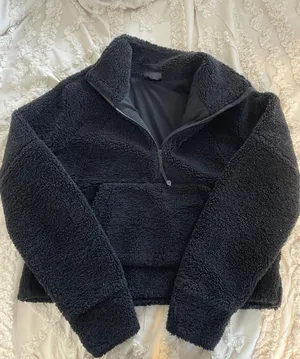 Half Zip Fuzzy Scuba thumbnail 1