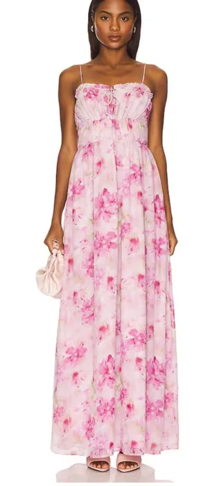 REVOLVE Pink Floral Maxi Dress thumbnail 1