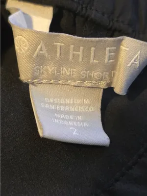 Athleta Black High-Waist Paperbag Tie Shorts thumbnail 7