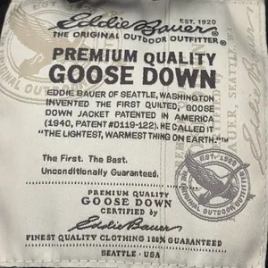Eddie Bauer Women’s Premium Goose‎ Down Jacket Full Zip Black Size M thumbnail 9