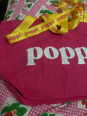 Poppi canvas tote bag Pink thumbnail 6