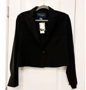 Harry Cropped Suit Blazer thumbnail 3