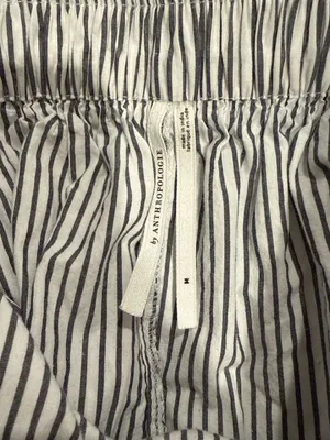 Anthropologie Striped Wide Leg Lounge Pants Size M thumbnail 5