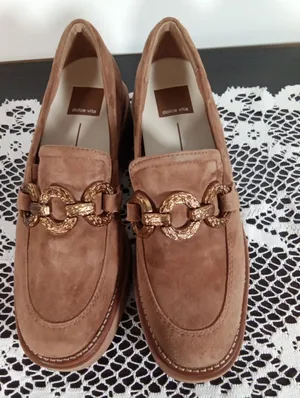 Dolce Vida Womens Sheena Brown Suede Loafers Chunky Platform Shoes Sz 7 thumbnail 2