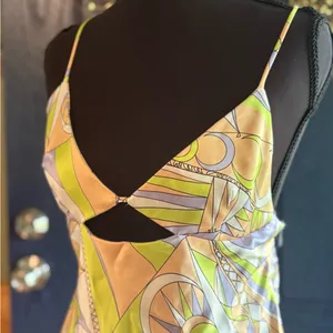 Zara Multicolor Cutout Backless Side Zip Dress size L thumbnail 2